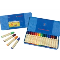 STOCKMAR - stick crayons, tin of 16